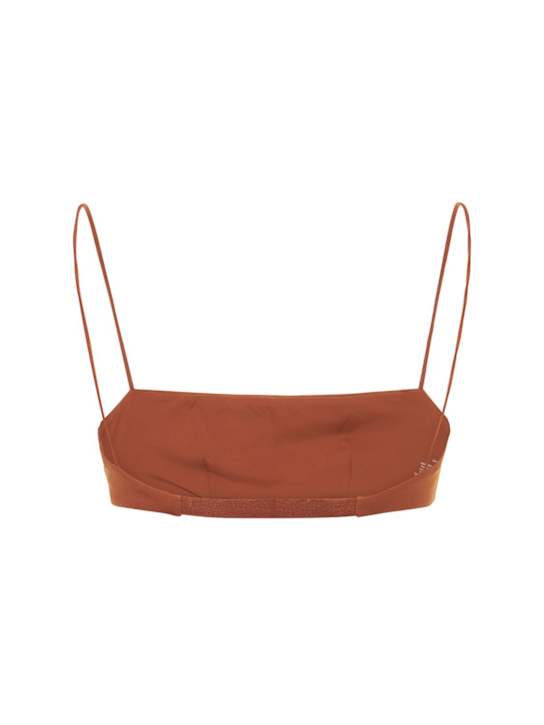 Ziah: Fine strap bandeau bikini top