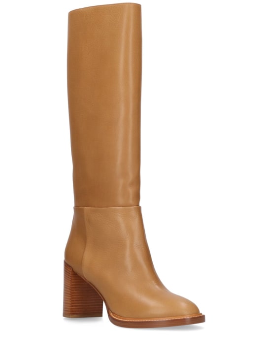 Gabriela Hearst: 75mm hohe Stiefel aus Leder „Bocca“