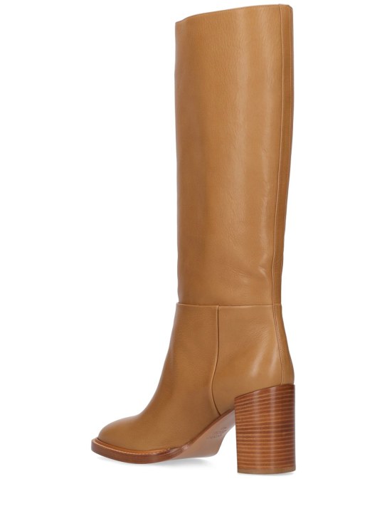 Gabriela Hearst: 75mm hohe Stiefel aus Leder „Bocca“