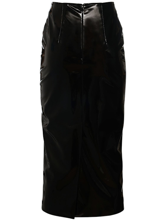 Alessandra Rich: Midirock aus Latex