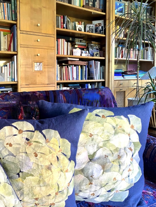Chiara Grifantini: Coussin Hydrangea Gialla