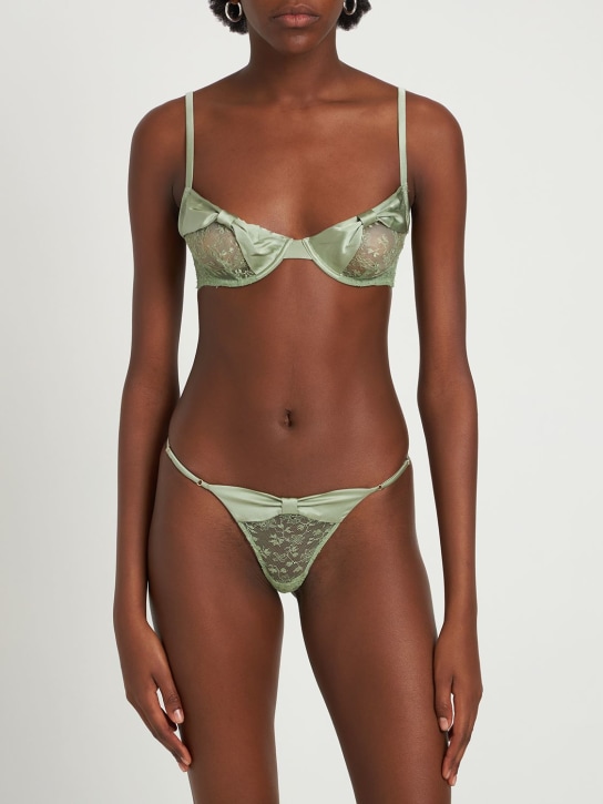 Kiki De Montparnasse - Soutien-gorge en dentelle et satin Cecile