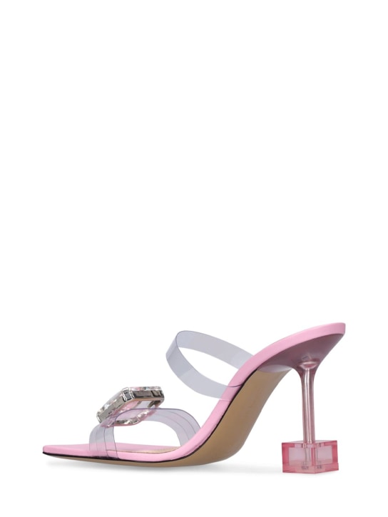 Mach & Mach: Mules in PVC con decorazioni 95mm