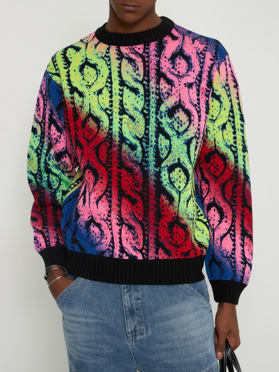 Agr: ZOPFSTRICKSWEATER AUS WOLLSTRICKJACQUARD