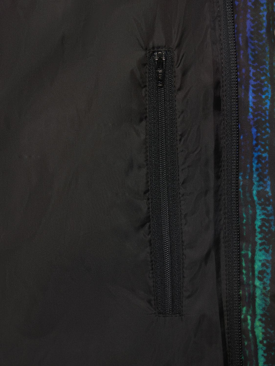 Agr: Snake print nylon down jacket