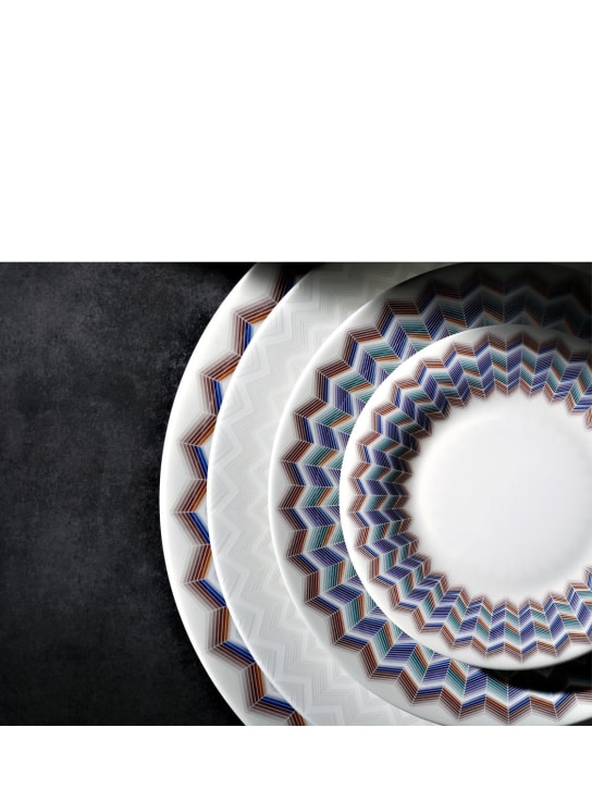 Missoni Home: Juego de 6 platos de postre Zig Zag Jarris