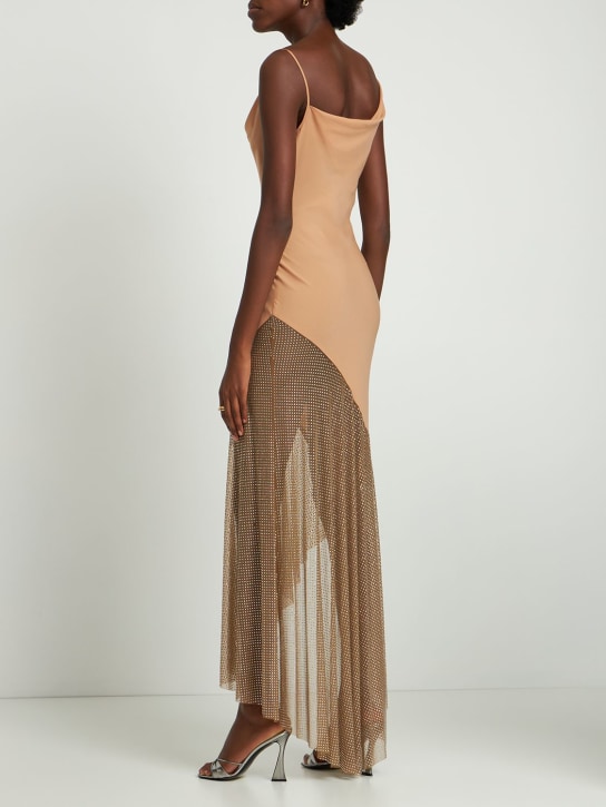 Giuseppe Di Morabito: Vestito midi in crepe de chine stampato