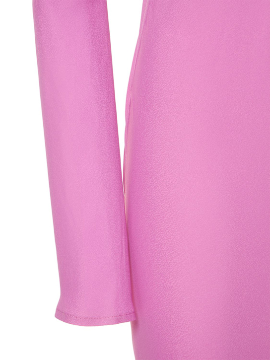 Giuseppe Di Morabito: Vestido corto de viscosacon plumas