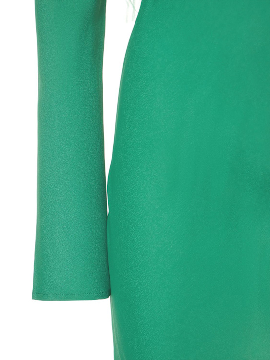 Giuseppe Di Morabito: Vestido corto de viscosacon plumas