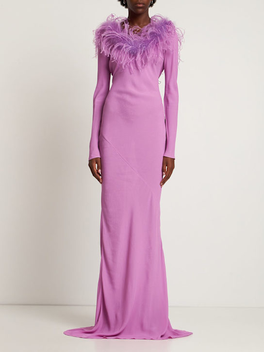 Giuseppe Di Morabito - LANGES KLEID AUS VISKOSE-CREPE DE CHINE