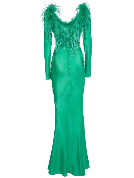 Giuseppe Di Morabito: Robe longue en viscose crêpe de chine