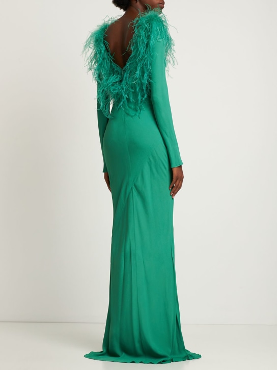 Giuseppe Di Morabito: Robe longue en viscose crêpe de chine