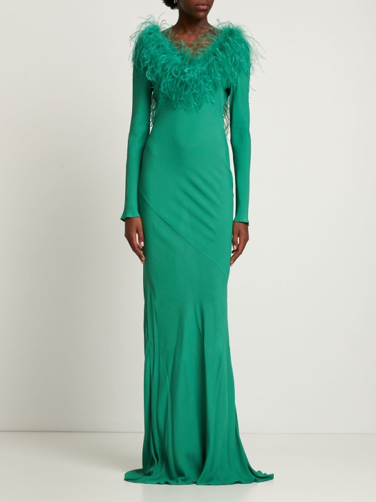 Giuseppe Di Morabito - LANGES KLEID AUS VISKOSE-CREPE DE CHINE