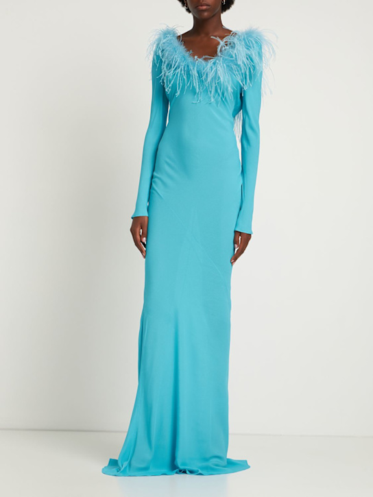 Giuseppe Di Morabito - LANGES KLEID AUS VISKOSE-CREPE DE CHINE