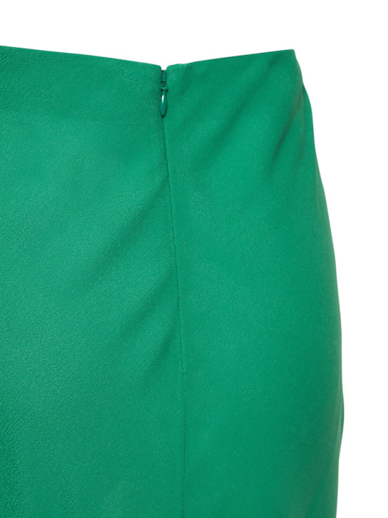 Giuseppe Di Morabito: Viscose midi skirt w/ feathers