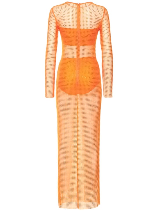 Giuseppe Di Morabito: Robe longue en mesh embelli