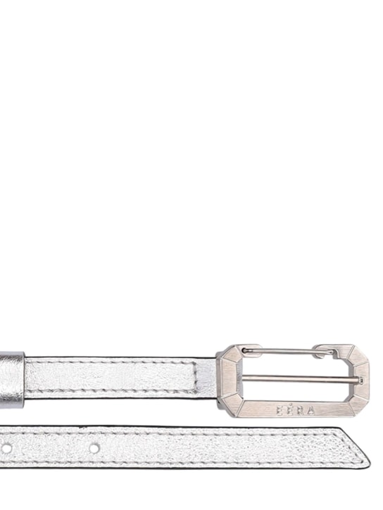 EÉRA: Petite ceinture en cuir Laminato 2 cm