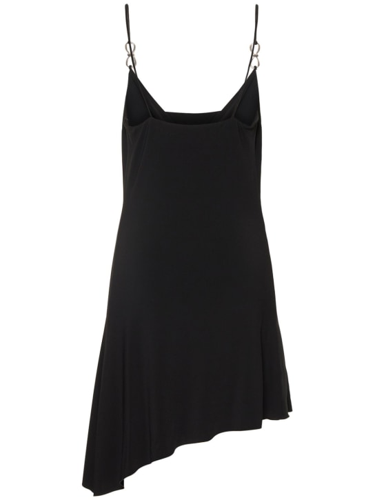 Mach & Mach: Robe courte en viscose mélangée embellie