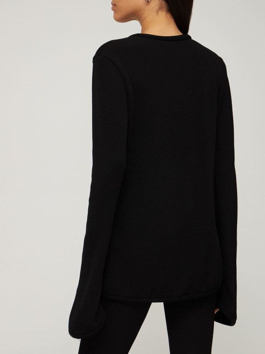 Mach & Mach: Veste en viscose mélangée avec nœuds en cristaux