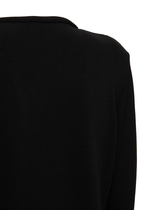 Mach & Mach: Veste en viscose mélangée avec nœuds en cristaux