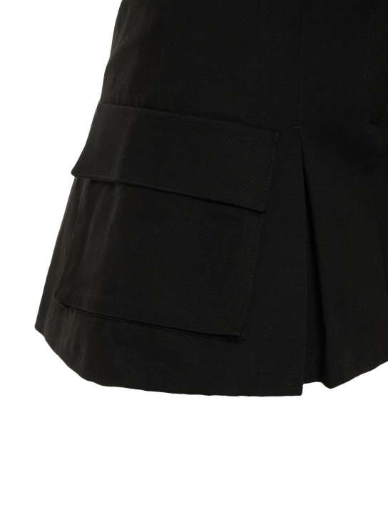 The Frankie Shop: Minifalda plisada de popelina de algodón
