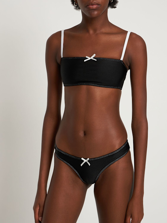 FRANKIES BIKINIS - Katarina shiny bikini bottoms