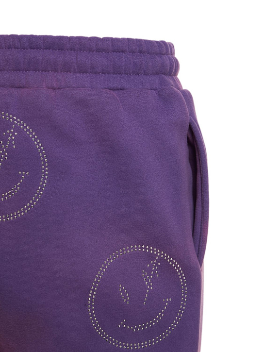 Retrovert: All over rhinestone smiley sweatpants