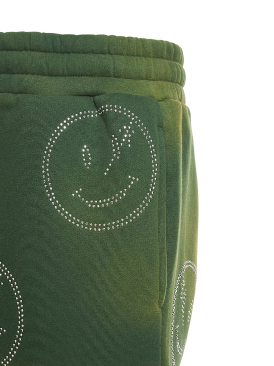 Retrovert: All over rhinestone smiley sweatpants