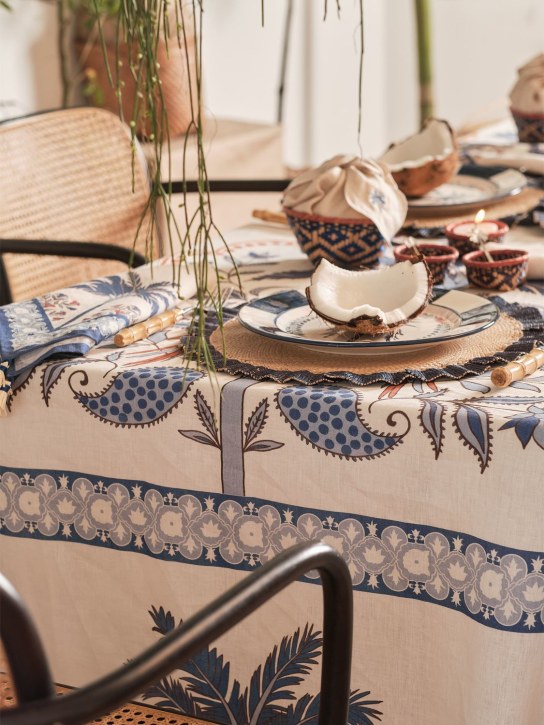 Johanna Ortiz: Lot de 2 sets de table bleu marine Orpua