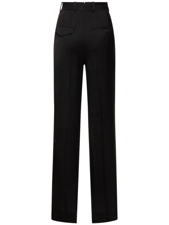 Ann Demeulemeester - Gerade Satinhose mit hohem Bund „Gertie“