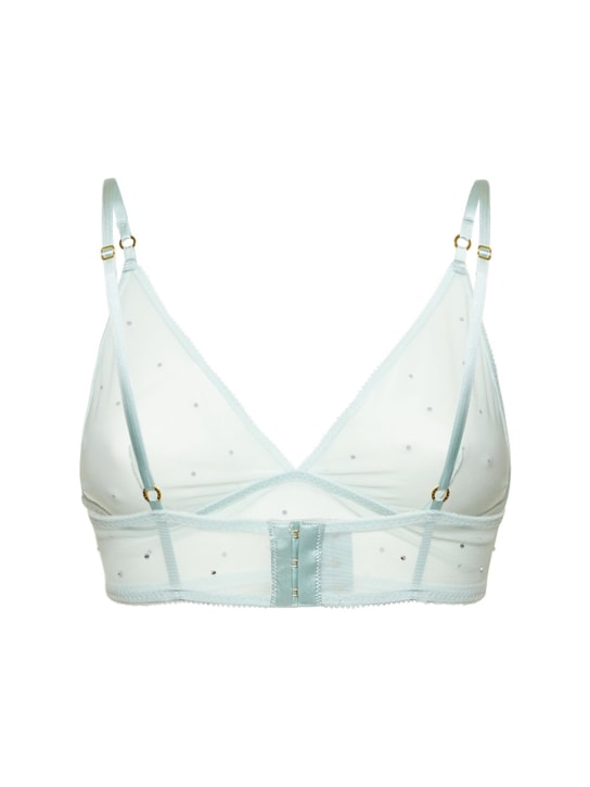 Stella McCartney: Embellished mesh soft cup bra