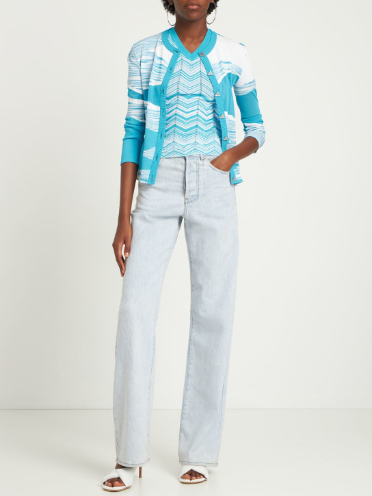 Missoni - Space dyed intarsia knit cardigan