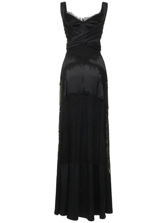 Zuhair Murad: LANGES SPITZEN- UND SATINKLEID