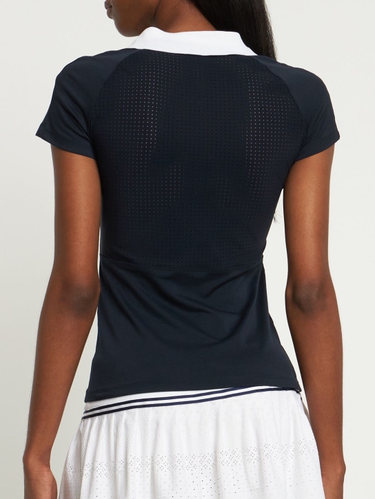 L'etoile Sport: Polo in mesh con zip