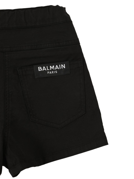 Balmain: SHORTS AUS BAUMWOLLTWILL