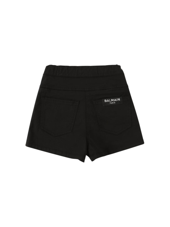 Balmain: SHORTS AUS BAUMWOLLTWILL