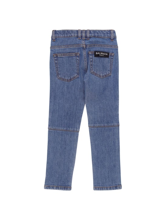 Balmain: Stretch organic cotton denim jeans