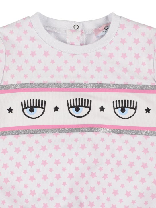 Chiara Ferragni - All over print cotton blend sweatshirt