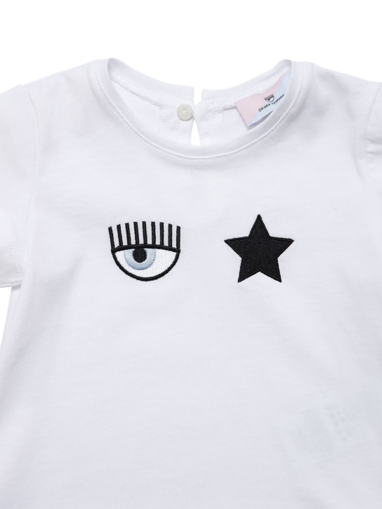 Chiara Ferragni - T-shirt en jersey de coton à logo brodé