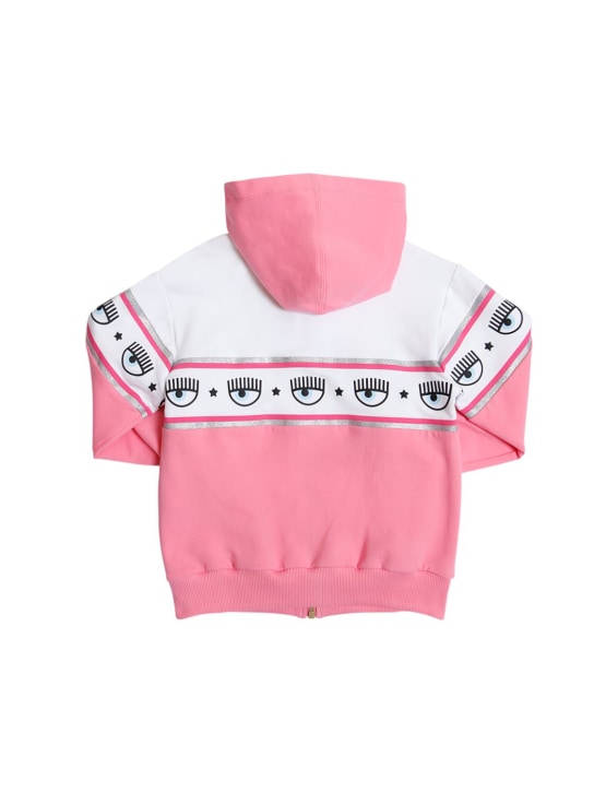 Chiara Ferragni: Felpa Logomania in cotone con cappuccio