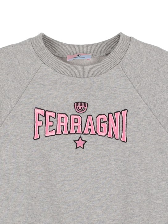 Chiara Ferragni - Embroidered logo cotton sweatshirt