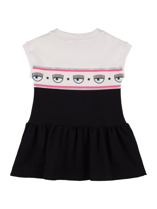 Chiara Ferragni: KLEID AUS BAUMWOLLMISCHFLEECE MIT LOGO