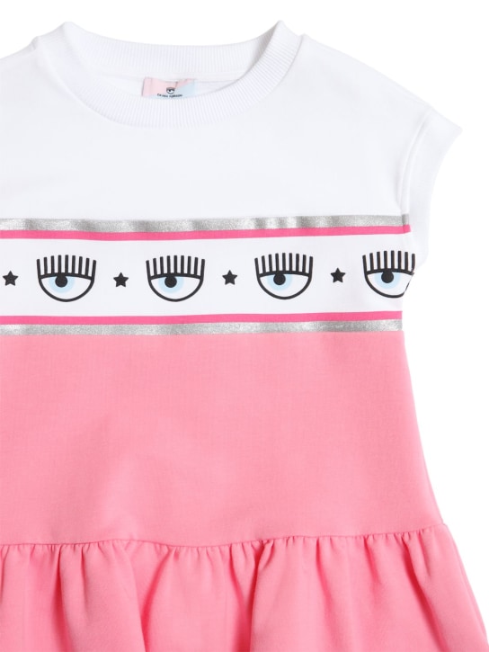 Chiara Ferragni - KLEID AUS BAUMWOLLMISCHFLEECE MIT LOGO