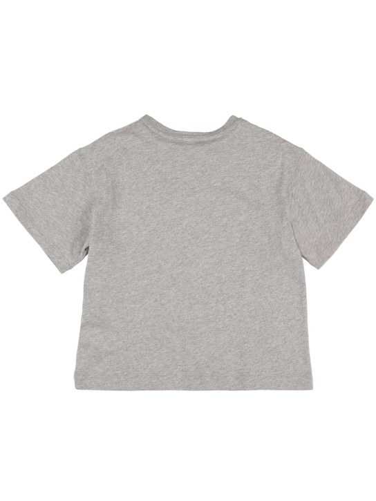 Chiara Ferragni: Embroidered logo cotton jersey t-shirt