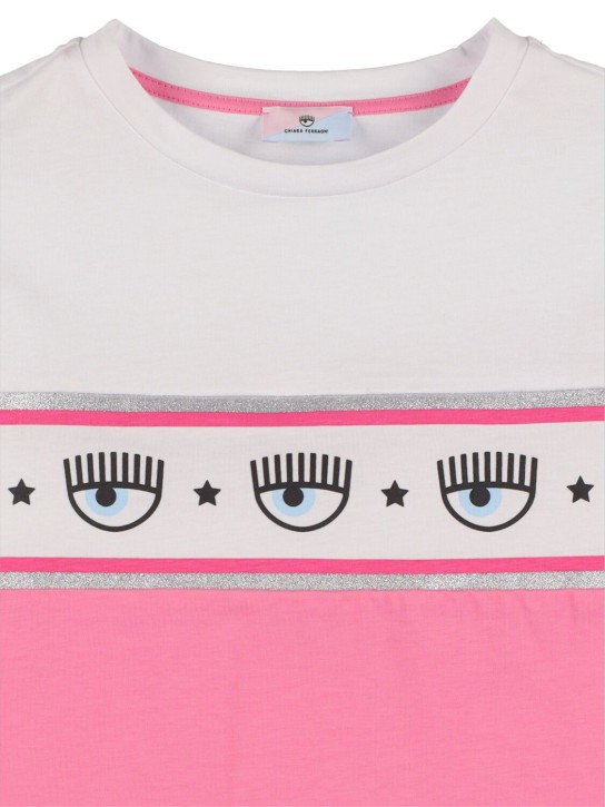 Chiara Ferragni: Logo print cotton jersey t-shirt