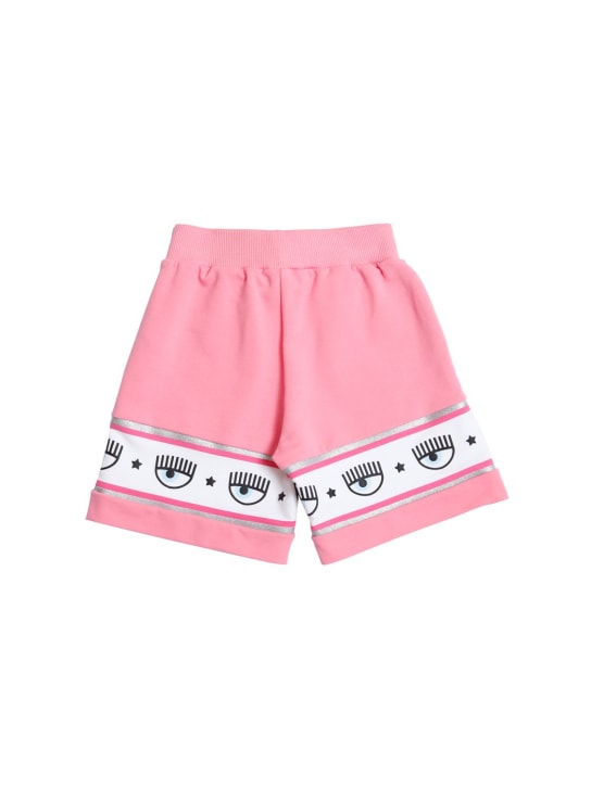 Chiara Ferragni: Shorts in felpa di cotone con logo