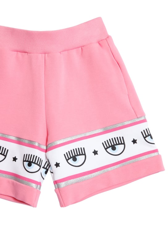 Chiara Ferragni - Shorts in felpa di cotone con logo