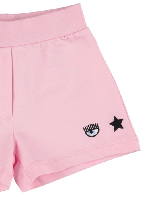 Chiara Ferragni - Shorts in felpa con ricami
