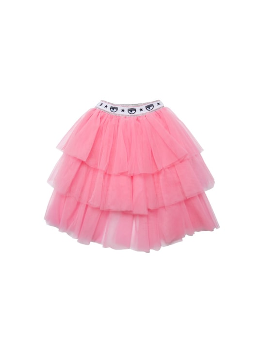 Chiara Ferragni: Jupe en tulle Logomania