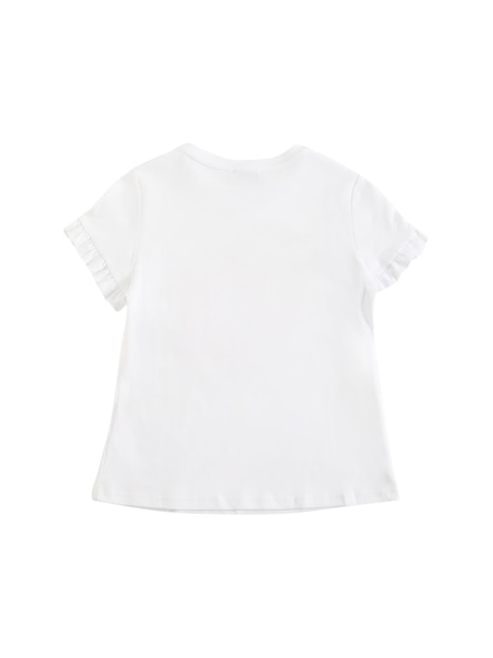 Lanvin: T-shirt en jersey de coton embelli